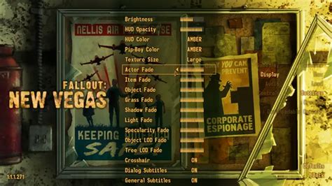 fallout new vegas menu